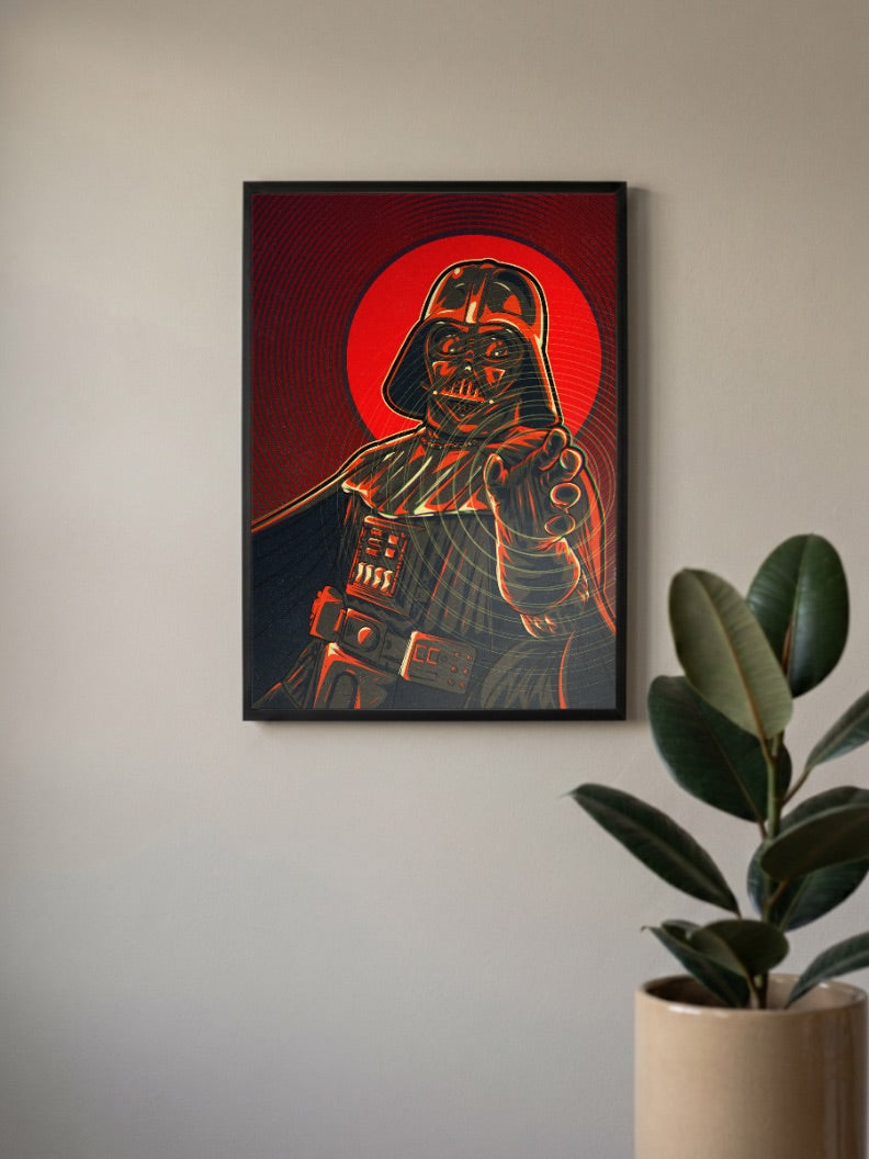 Darth Vader Red Pop Art Star Wars Poster