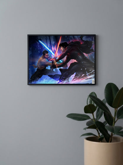 Kylo Ren vs Finn Poster