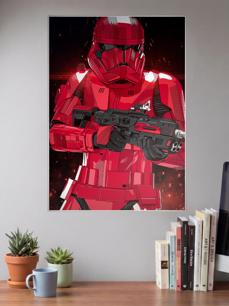 Sith Trooper Close Up Art Star Wars Poster
