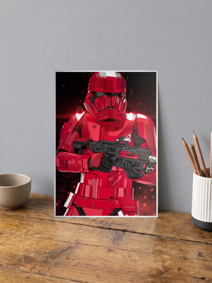 Sith Trooper Close Up Art Star Wars Poster