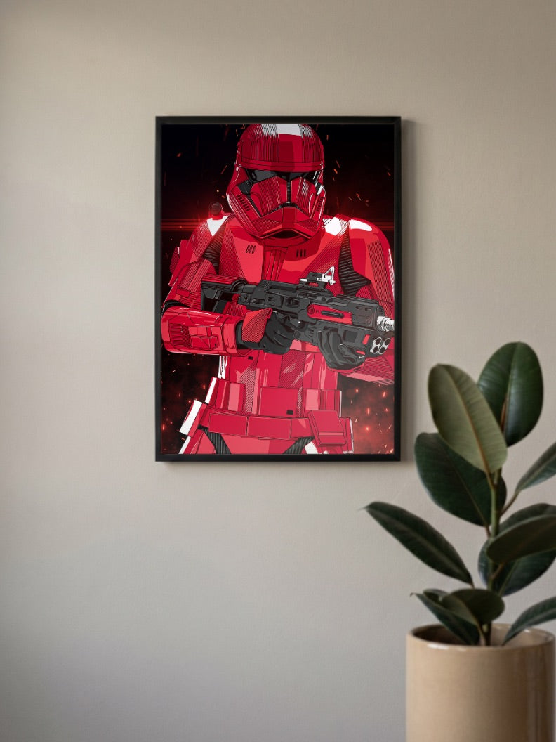 Sith Trooper Close Up Art Star Wars Poster