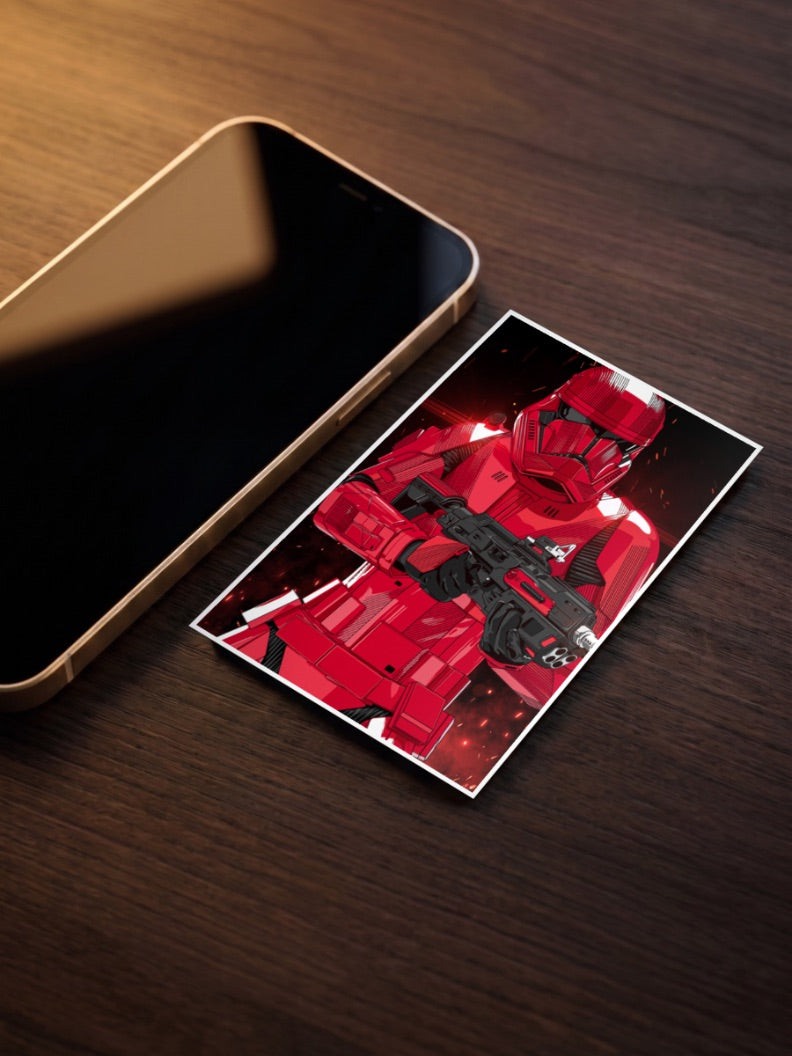 Sith Trooper Close Up Art Star Wars Poster
