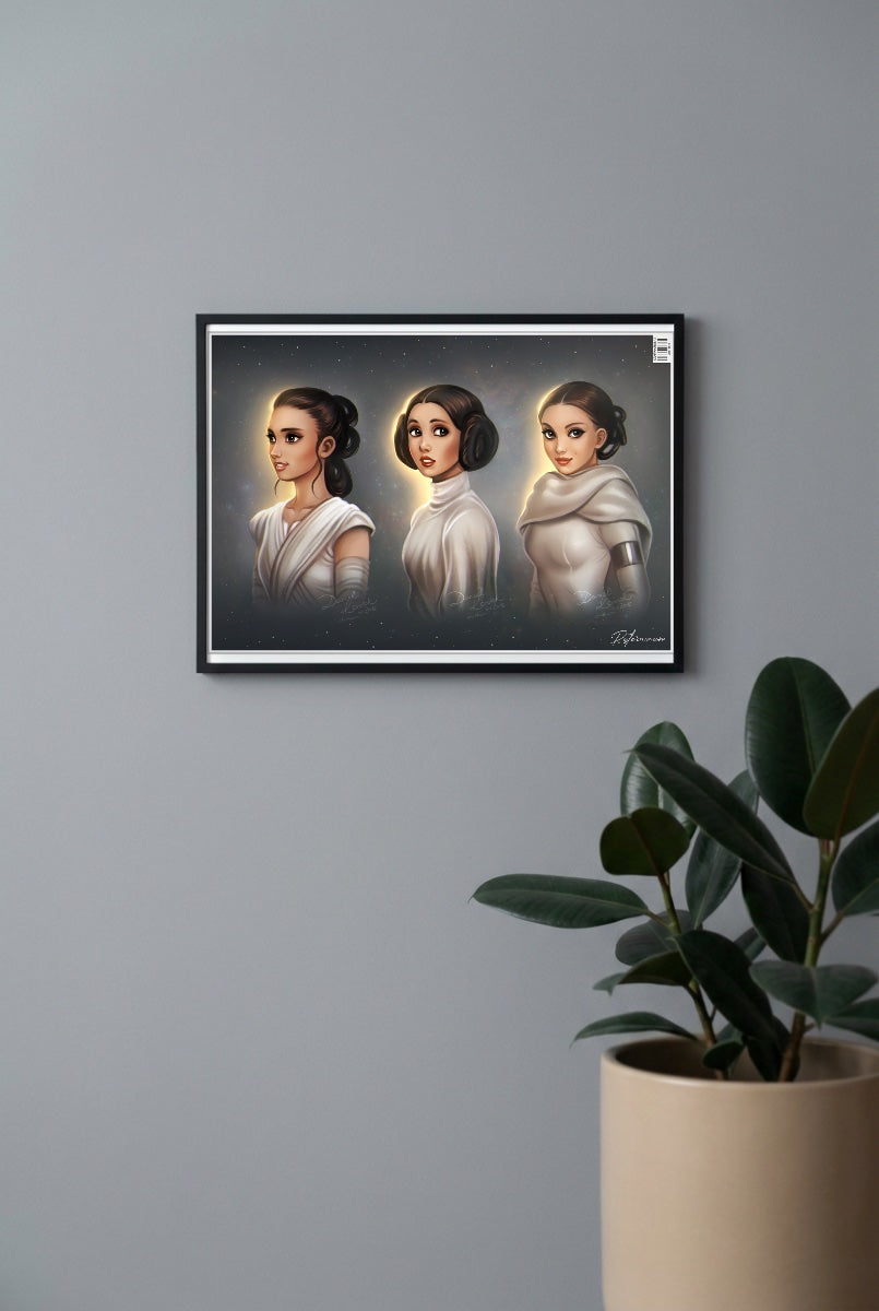 Princess Leia Hollywood Movie Poster