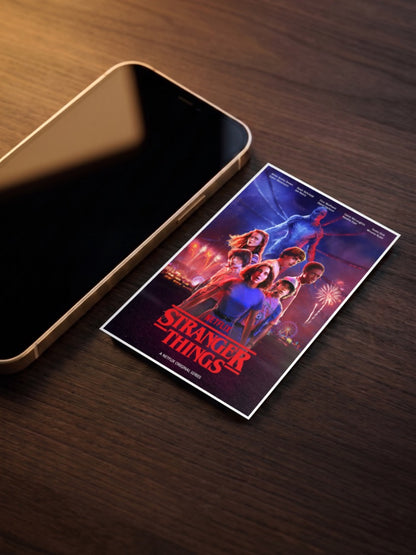 Stranger Things Main Cast Poster Netflix Poster