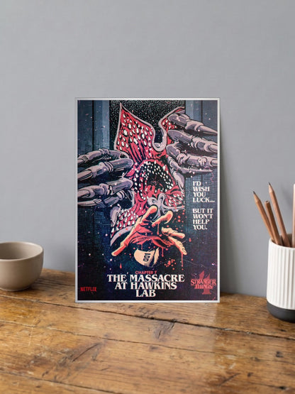 Massacre At Hawkins Lab Poster Netflix Poster