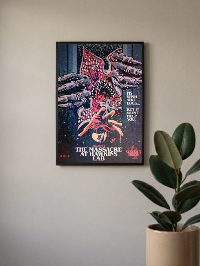 Massacre At Hawkins Lab Poster Netflix Poster