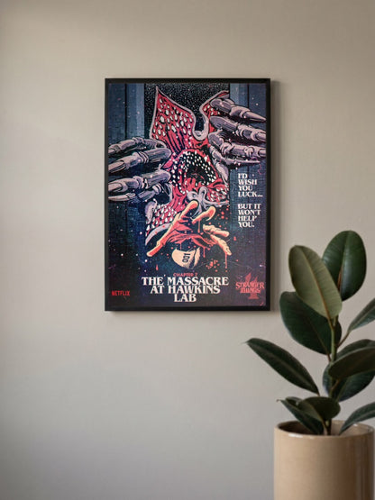 Massacre At Hawkins Lab Poster Netflix Poster