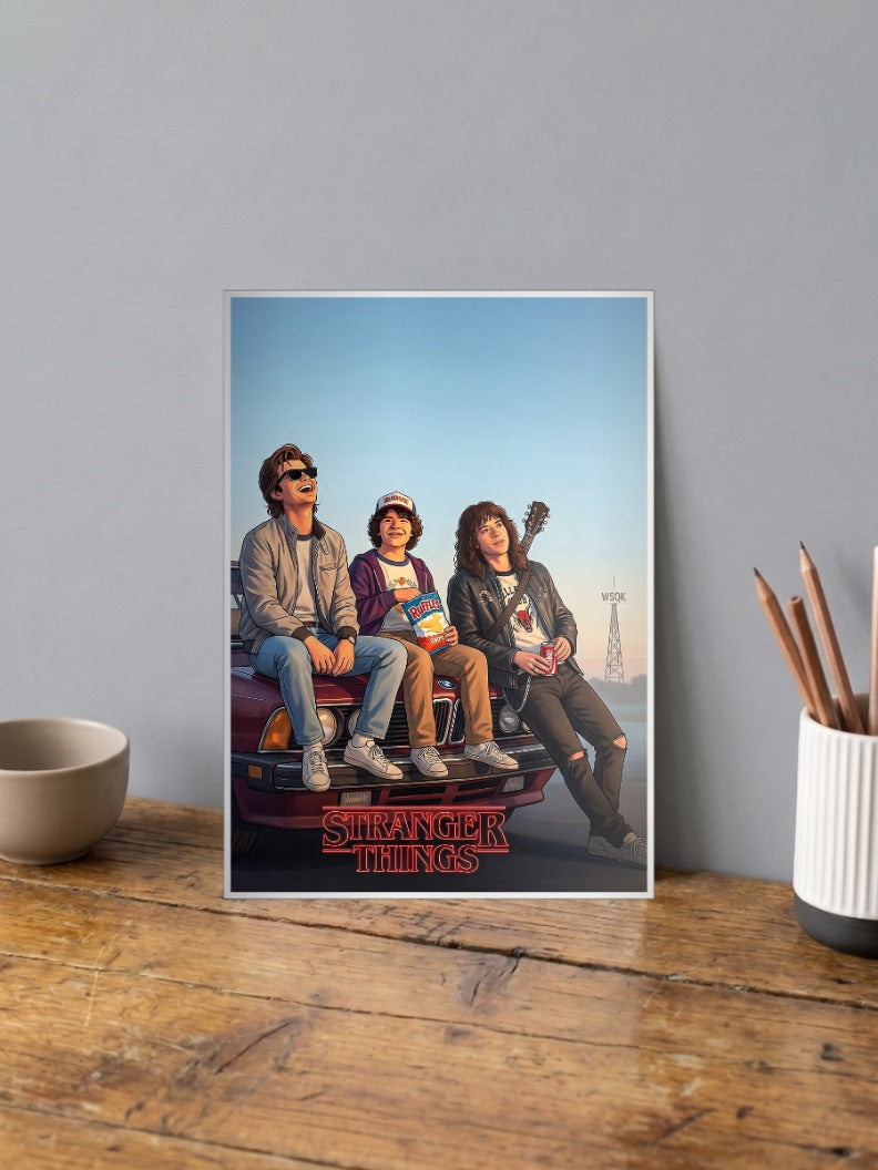 Car Hood Sunset Poster Netflix Poster