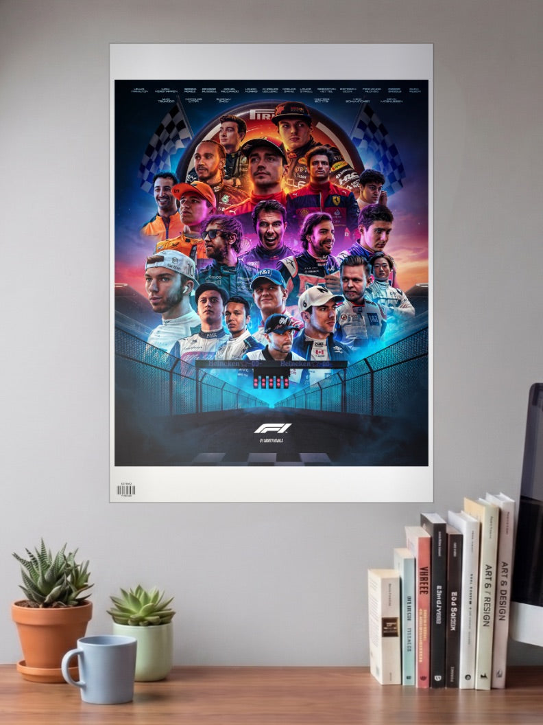 F1 rooster Poster