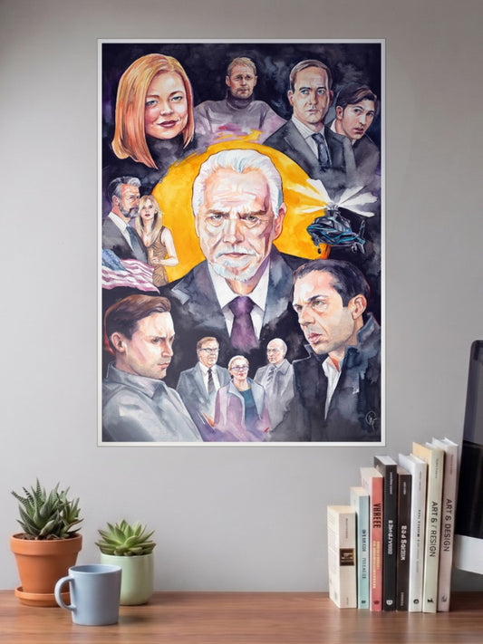 SUCCESSION Art Collage Poster