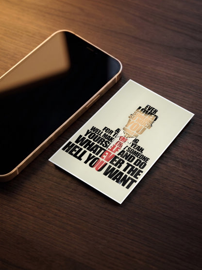 Suits Quote Typography Poster American Poster