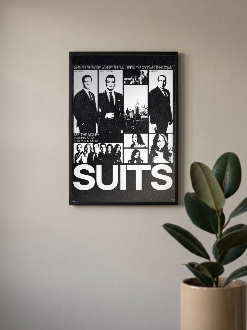 Suits Cast Skyline Poster American Poster