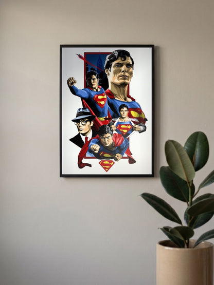 Superman Christopher Reeve Art DC Poster