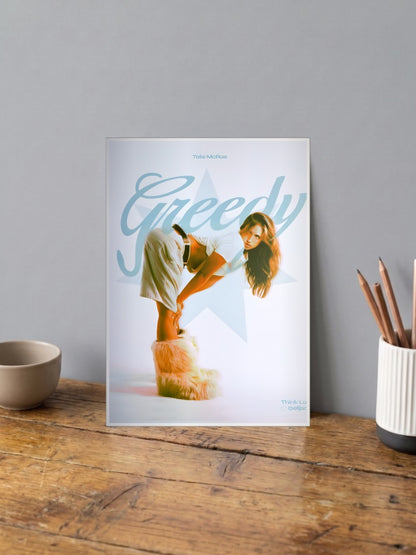 Tate McRae Greedy Singers Poster