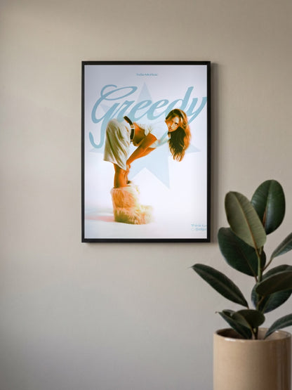 Tate McRae Greedy Singers Poster