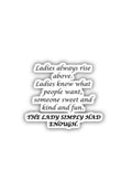 Taylor Swift: Vigilante Shit Sticker