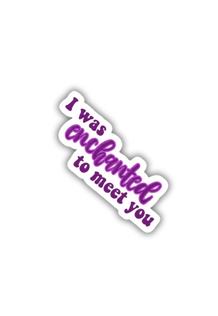 Enchanted to meet you - Taylor Swift Sticker