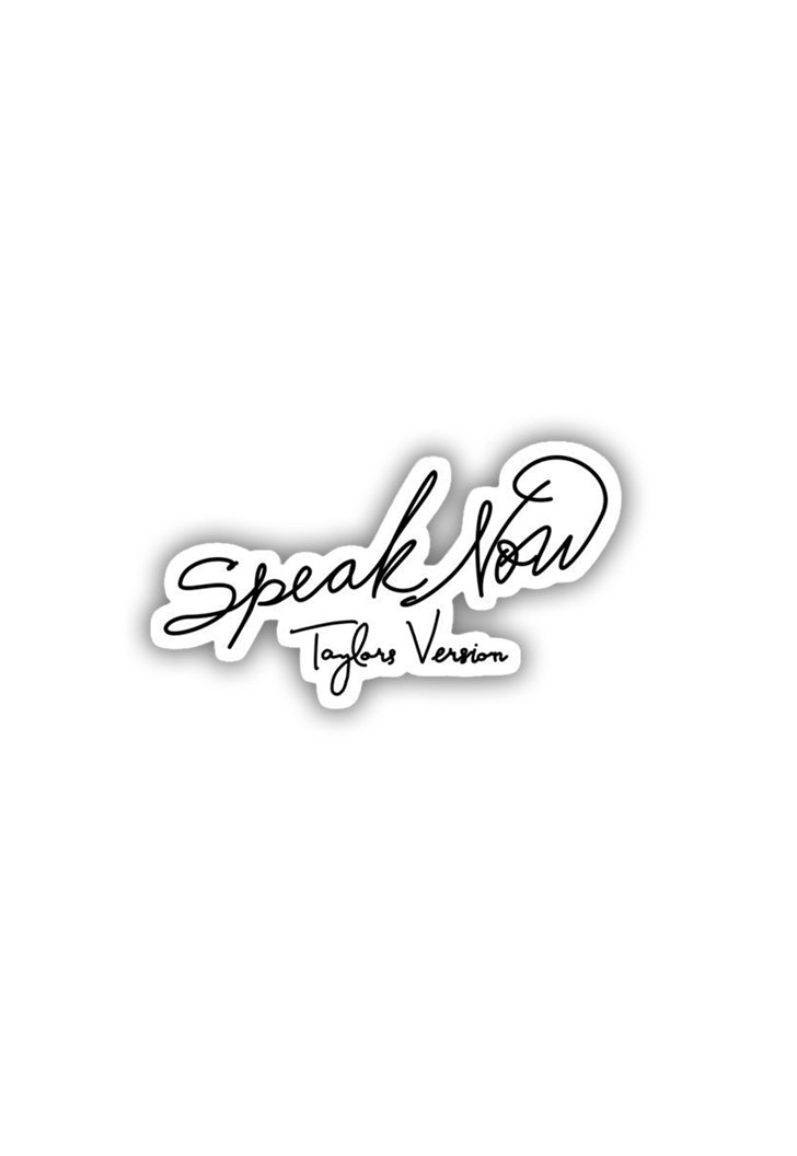 Taylor Swift: Speak Now Black Sticker