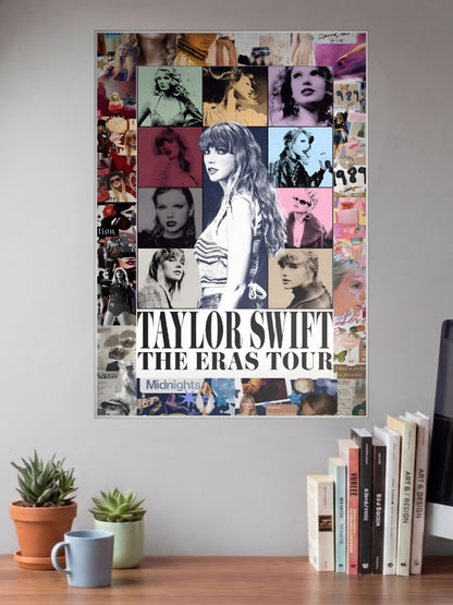 Taylor Swift Eras Tour Collage Singers Poster