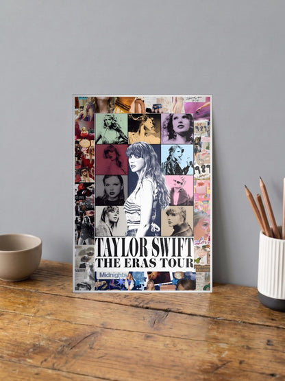 Taylor Swift Eras Tour Collage Singers Poster