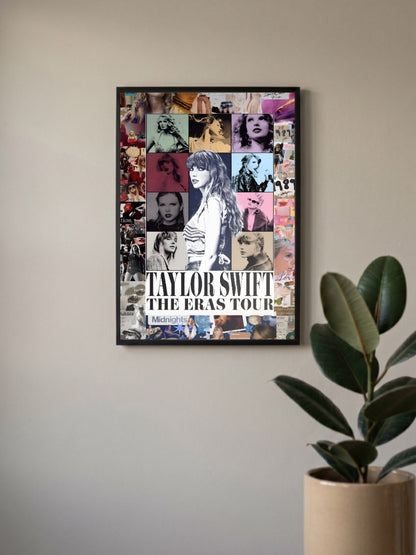 Taylor Swift Eras Tour Collage Singers Poster