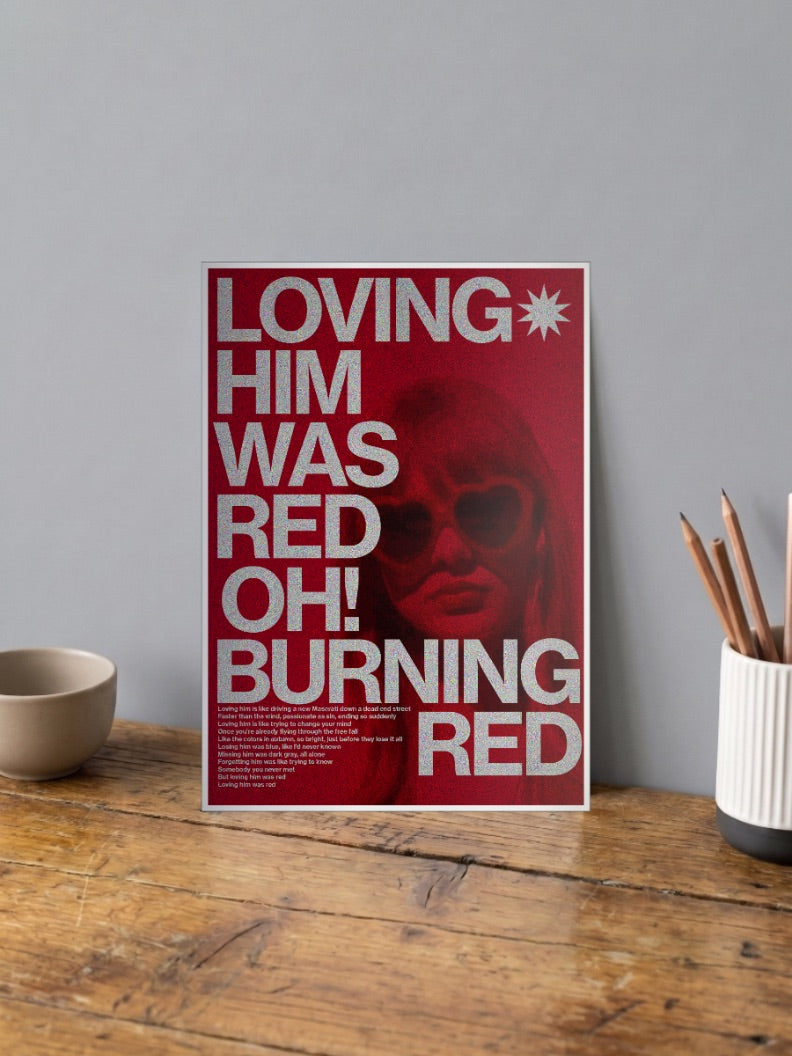 Loving Him Was Red Singers Poster