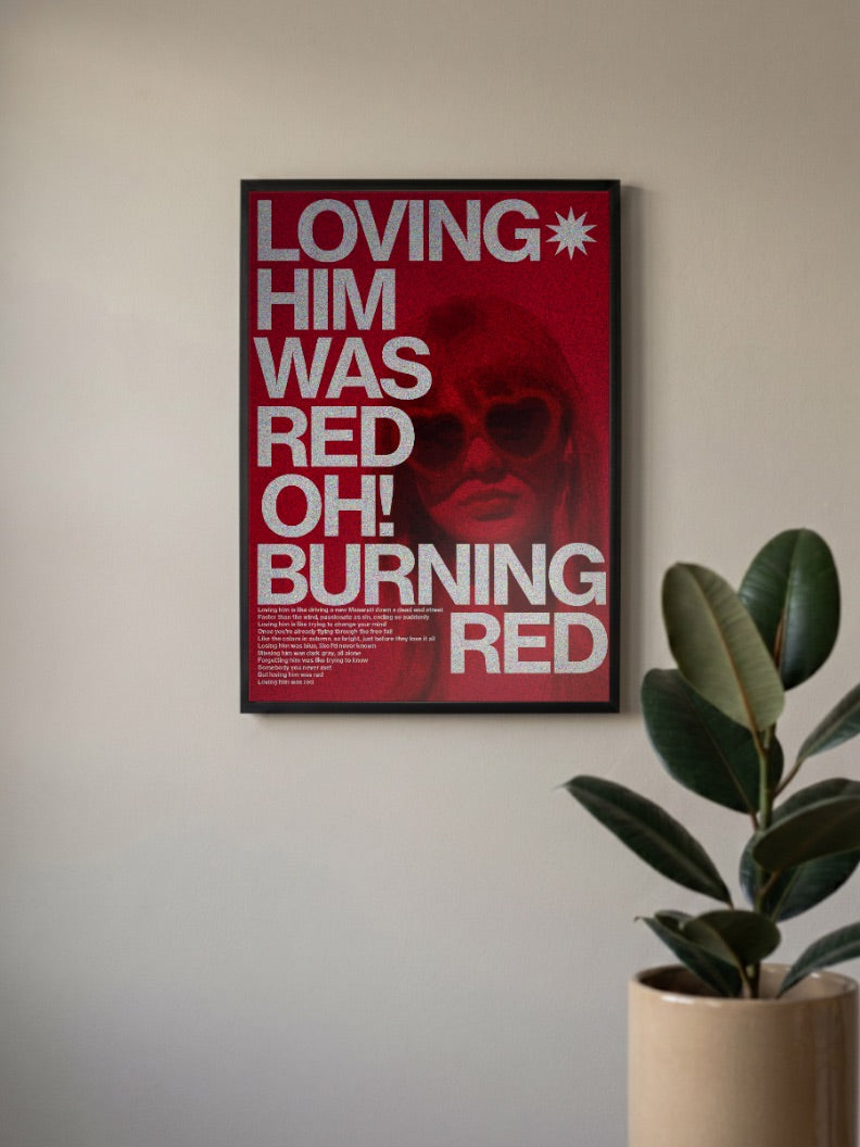 Loving Him Was Red Singers Poster