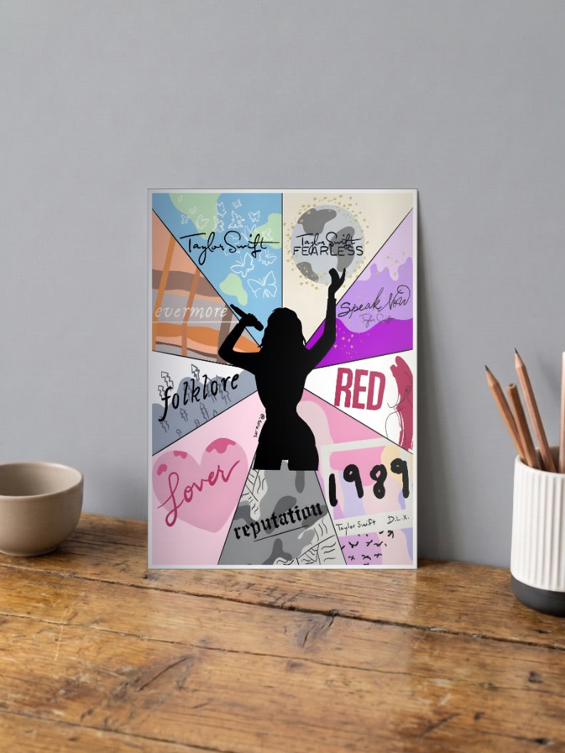 TAYLOR SWIFT Album Panel Poster