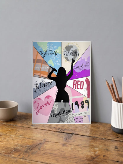 TAYLOR SWIFT Album Panel Poster