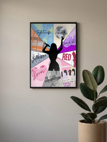 TAYLOR SWIFT Album Panel Poster