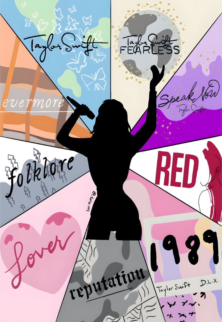 TAYLOR SWIFT Album Panel Poster