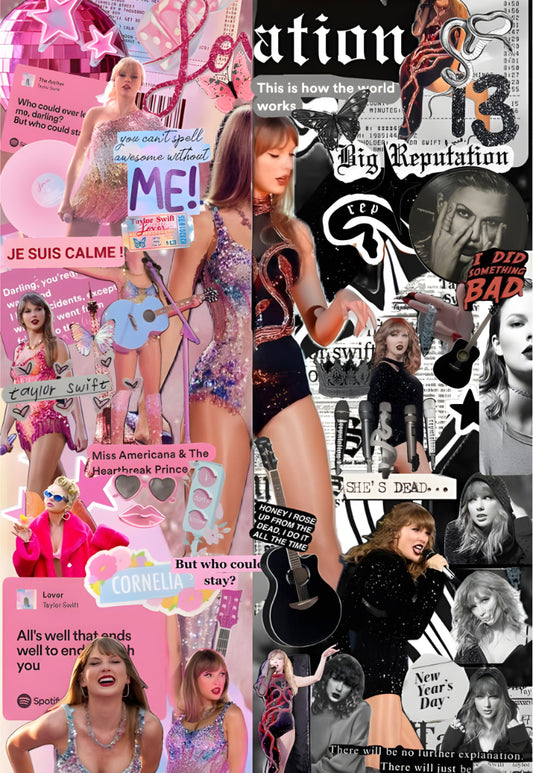 TAYLOR SWIFT Concert Collage Poster