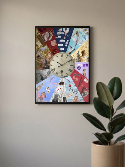 TAYLOR SWIFT Song Collage Poster