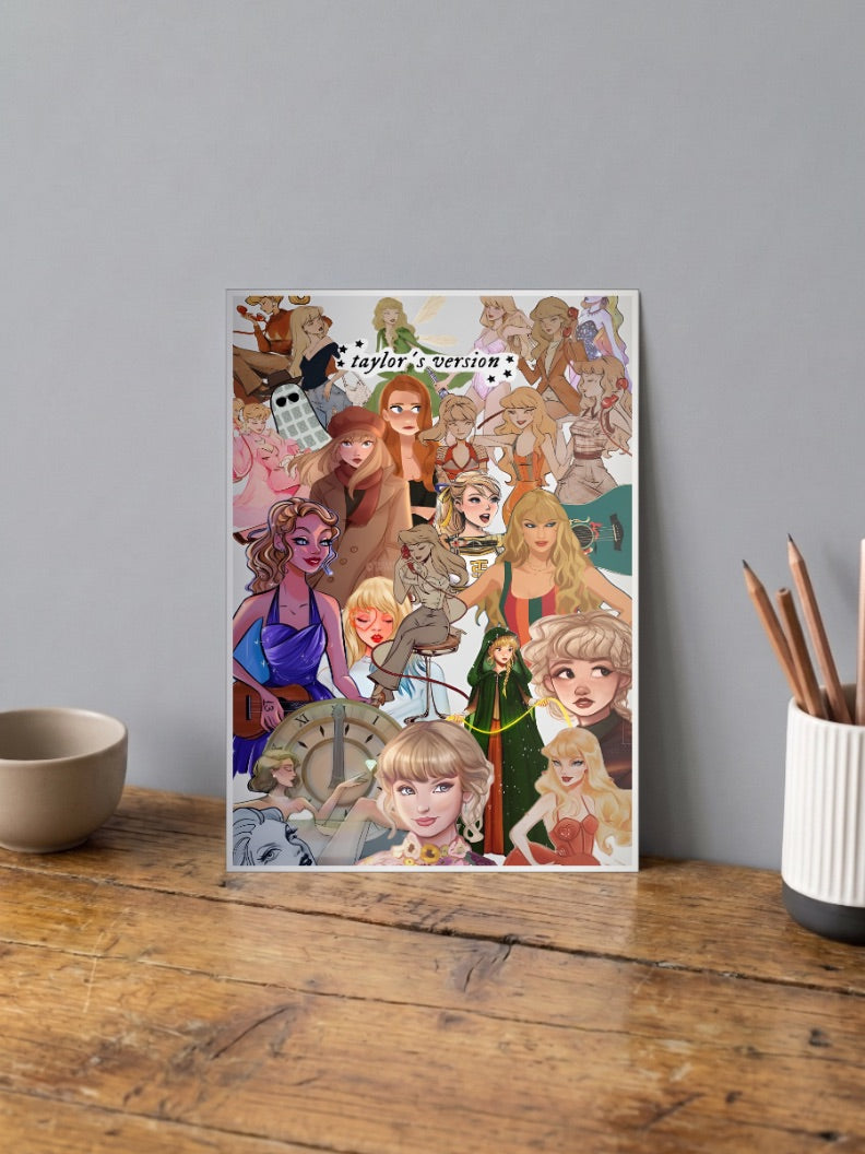 TAYLOR SWIFT Art Version Poster