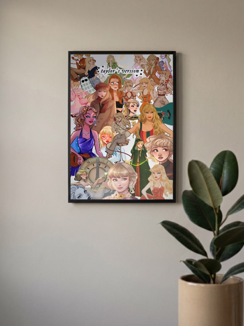 TAYLOR SWIFT Art Version Poster