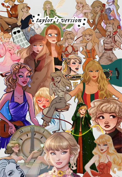 TAYLOR SWIFT Art Version Poster