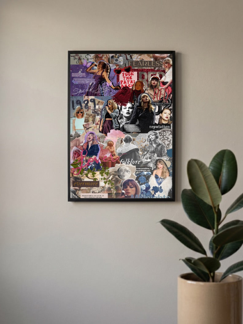 The Evolution of Taylor Swift | Taylor Swift Collage | Music Poster