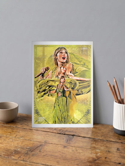 Taylor Swift Eras Tour Gold Singers Poster