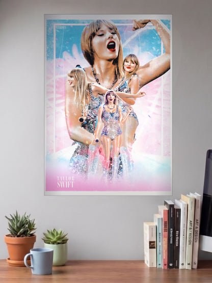 Taylor Swift Eras Tour Pink Singers Poster
