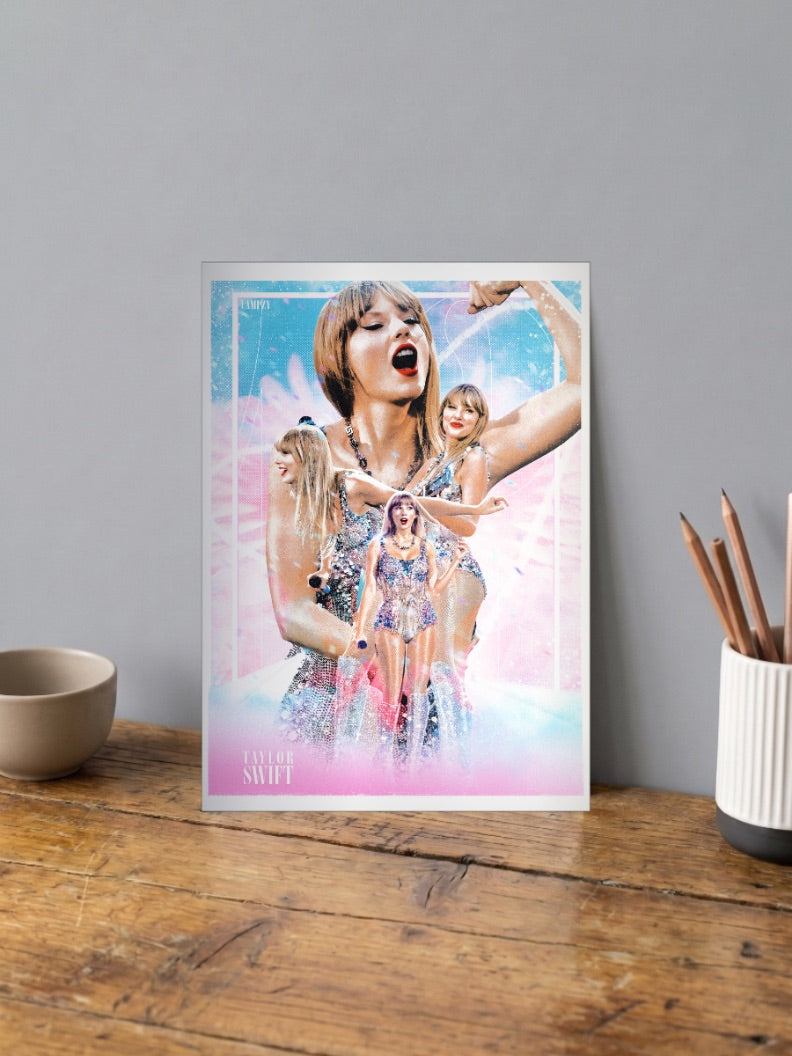 Taylor Swift Eras Tour Pink Singers Poster