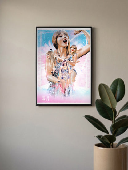 Taylor Swift Eras Tour Pink Singers Poster