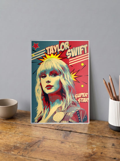 Taylor Swift Superstar Pop Art Singers Poster
