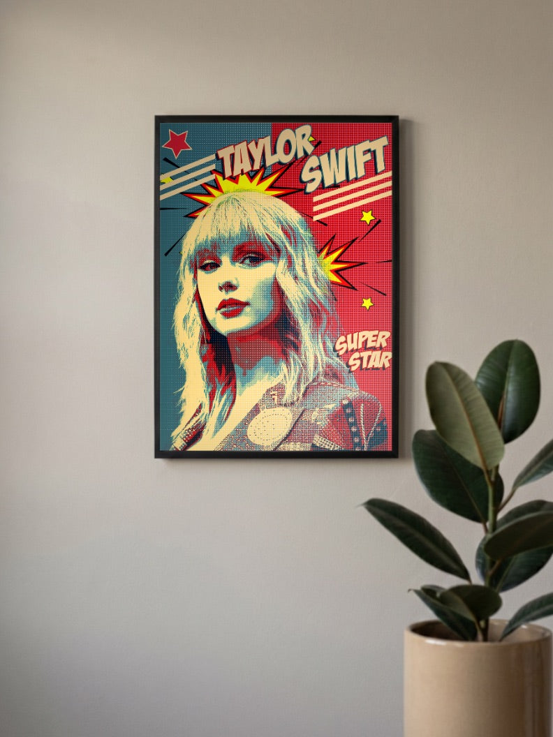 Taylor Swift Superstar Pop Art Singers Poster