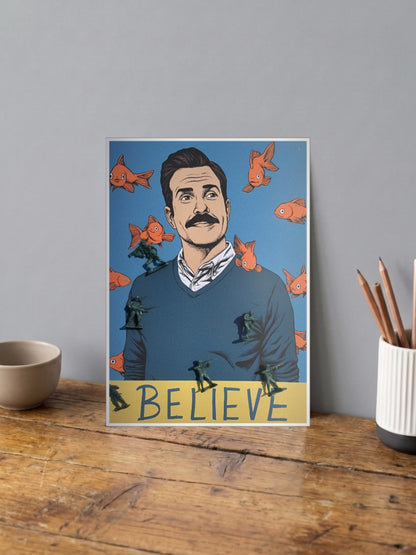 Ted Lasso Goldfish Soldiers Sitcom Poster
