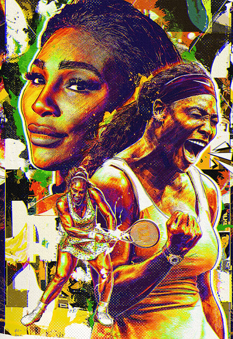 Serena Collage Poster