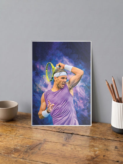 Rafael Nadal Swing Tennis Poster