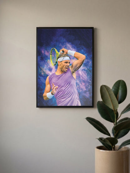 Rafael Nadal Swing Tennis Poster