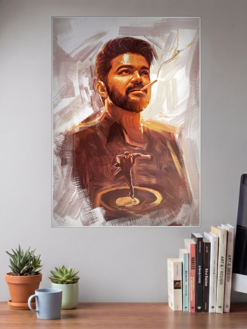 Thalapathy Vijay Smoking Kollywood Movie Poster