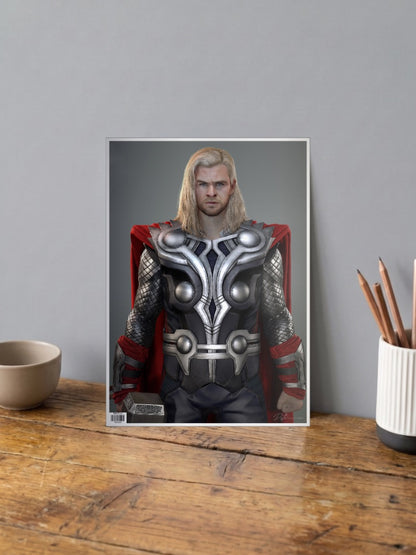 Thor Armor Standing Portrait Marvel Poster