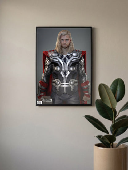 Thor Armor Standing Portrait Marvel Poster